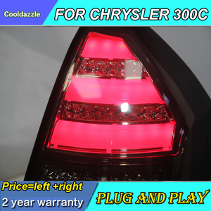 2 pièces de feux arrière à LED pour <span class=keywords><strong>Chrysler</strong></span> 300C, années 2005-2008, noir fumé, avec feux de stationnement + marche arrière + feux de position - Product Image 6
