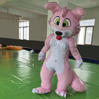 SZ ZHN usine personnalisé Costume de fête divertissement Pvc dessin animé chien robe publicité gonflable animaux costumes