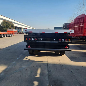 Semirremolque de Plataforma Plana para Contenedores de 3 Ejes, 12.5m X 2.5m X 1.5m, Capacidad de Carga 1001-2000kg, Origen Shandong - Product Image 2