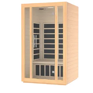 Sauna infravermelha, fonte profissional, sauna, quarto, infravermelho, moderno, interior