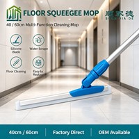 Serpillère flexible en silicone et aluminium extensible pour hôtel, salle de bain, garage, nettoyage commercial