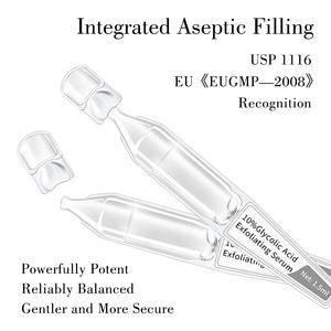 Suero <span class=keywords><strong>facial</strong></span> exfoliante de ácido glicólico 10% con ácido láctico hidratante y ácido salicílico corona limpiadora de poros etiqueta privada personalizada - Product Image 2