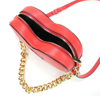 Sac à main en forme de cœur pour la Saint-Valentin, mini sac de luxe pour femme de marque célèbre, sac à bandoulière en cuir PU en forme de cœur