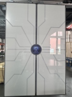 Porte secrète populaire, taille personnalisable, panneau en miroir/bois/métal en option