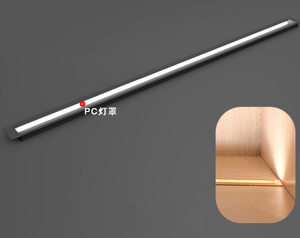 Profilé en aluminium, barre oblique à 45 degrés, bande lumineuse LED encastrée cachée, diffuseur de lumière pour étagère de meuble - Product Image 6