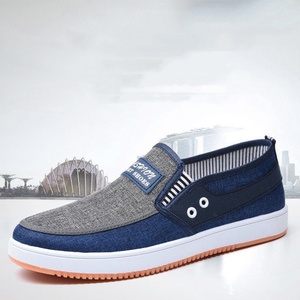 Scarpe da <span class=keywords><strong>uomo</strong></span> in tela con punta rotonda con <span class=keywords><strong>tacco</strong></span> piatto tinta unita scarpe per il tempo libero di alta qualità - Product Image 4