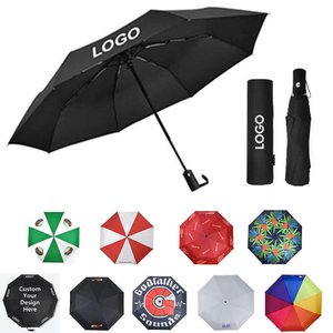Promotional <b>Automatic</b> Open Waterproof Parapluies Customized Colors Windproof Foldable Travel Three Folding <b>Umbrella</b> with logo - Product Image 4