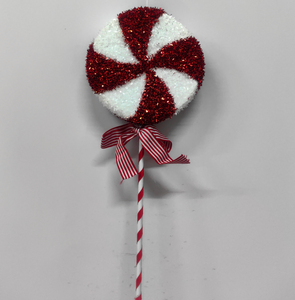 Bastoncini Decorativi Natalizi in Schiuma con Lollipop, Design Fantasiosi con <span class=keywords><strong>Glitter</strong></span> e Fiocchi, Ecologici, 50cm - Stock di Fabbrica - Product Image 5