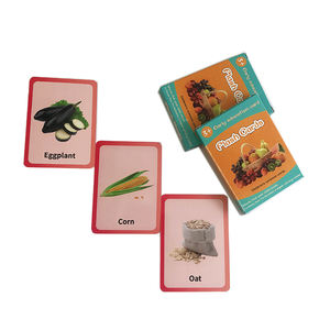 Tarjetas de Aprendizaje para Niños con Diseño Personalizado, Tarjetas Educativas de Papel con Diseño de Vegetales - Product Image 6