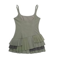 Été Nouveau Design Femmes Ruffles Patchwork Slim Fit Mini Dress Vintage Halter Side Zipper Women Sexy Dress