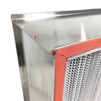 Filtres à air plissés profonds de système de la CAHT de filtre de pièce propre de rendement élevé de filtre de boîte