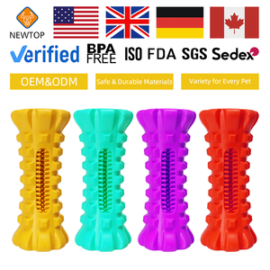 Giocattolo da Masticare per Cani in Gomma Naturale Resistente con Dispenser di Snack per Pulizia dei Denti e Allenamento del QI - Product Image 2