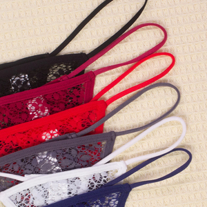 Di alta qualità <span class=keywords><strong>perizoma</strong></span> donna biancheria intima all'ingrosso trasparente mutandine da donna scava <span class=keywords><strong>Sexy</strong></span> pizzo <span class=keywords><strong>rosso</strong></span> <span class=keywords><strong>perizoma</strong></span> per le donne per le signore - Product Image 5