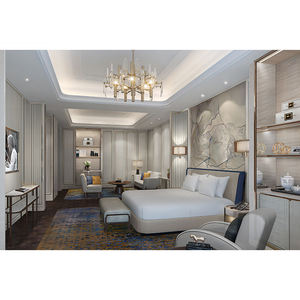 Stile Marriott 3 4 5 stelle Hotel camera da letto set <span class=keywords><strong>di</strong></span> mobili moderno Hotel giardino <span class=keywords><strong>locanda</strong></span> re regina camera da letto mobili con materasso - Product Image 2