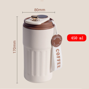 Bình giữ nhiệt cà phê bằng thép không gỉ 316, hiển thị nhiệt độ, bình chân không hai lớp cách nhiệt - Product Image 6