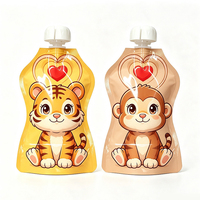 Pochettes à bec verseur découpées sur mesure, finition brillante, avec buse refermable pour jus, boissons et produits liquides – Sacs Mylar