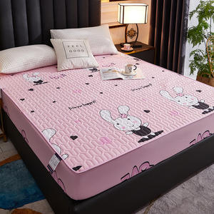 Couverture de protection pour <span class=keywords><strong>matelas</strong></span> <span class=keywords><strong>en</strong></span> coton, impression sur <span class=keywords><strong>drap</strong></span> de lit, fixe, ajusté, étanche - Product Image 2