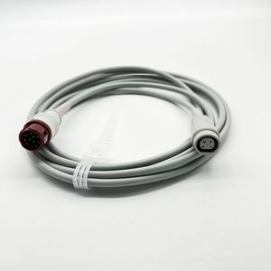 InnovMetal Smart Compatible Mindray 12P Adaptador de cable de presión arterial invasivo DB Accesorios Aislamiento de TPU 3,2 M Longitud Médica - Product Image 2