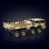 Mould King 20040 Nouveau MOC City Military 8X8 Camions télécommandés par application (Jaune) pour adultes, cadeau, 4733 pièces, ensembles de blocs de construction