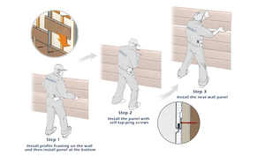 <span class=keywords><strong>Revestimiento</strong></span> Exterior Metálico Tallado Ecológico con Aislamiento Térmico |   <span class=keywords><strong>Revestimiento</strong></span> de <span class=keywords><strong>Pared</strong></span> Ignífugo con Núcleo PIR, Garantía de 5+ Años para Casas Pequeñas - Product Image 5