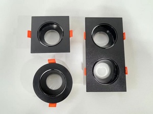 Encastré <span class=keywords><strong>Gu10</strong></span> Mr16 Led Module Cadre Spotlight Logement Noir Blanc Spot Cadre Mr16 Logement - Product Image 4