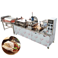 Mesin Pembuat Roti Pita Industri Otomatis Penuh Bahan Stainless Steel 304 Kapasitas 1500pcs/jam