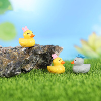 Miniatures de jardin féerique, petit canard, figurines de terrarium DIY, ornements de micro-paysage, décoration de maison de poupée, cadeau et jouet pour enfants