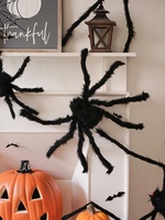 Grand 6ft Halloween Araignée Papier Décorations Écologiques Squelette Boutique Affichage Tenture Murale Accessoires Teen Bar Scène Atmosphère