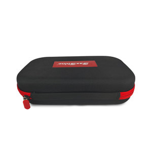 Sac de rangement EVA pour appareil photo numérique, résistant aux chocs, noir avec fermeture éclair rouge JLD 583 - Product Image 1