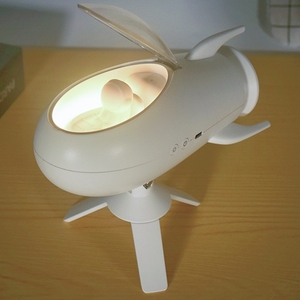 Sáng tạo hình dạng tên lửa ánh sáng ban đêm loa, ấm trắng & thở chế độ ánh sáng, USB sạc không dây <span class=keywords><strong>LED</strong></span> đèn cho phòng ngủ - Product Image 3