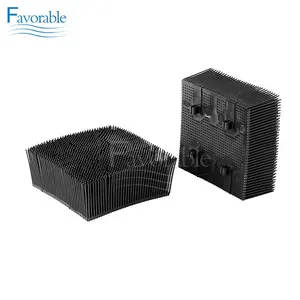 92911001 Bristle Blocks 1.6" Square Foot Black Color for Gerber Cutter