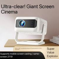 Proyector 4K T1 ODM/OEM al por Mayor, H713 1+8G Android 11, Proyector Interior para Dormitorio de 120 Pulgadas 4K