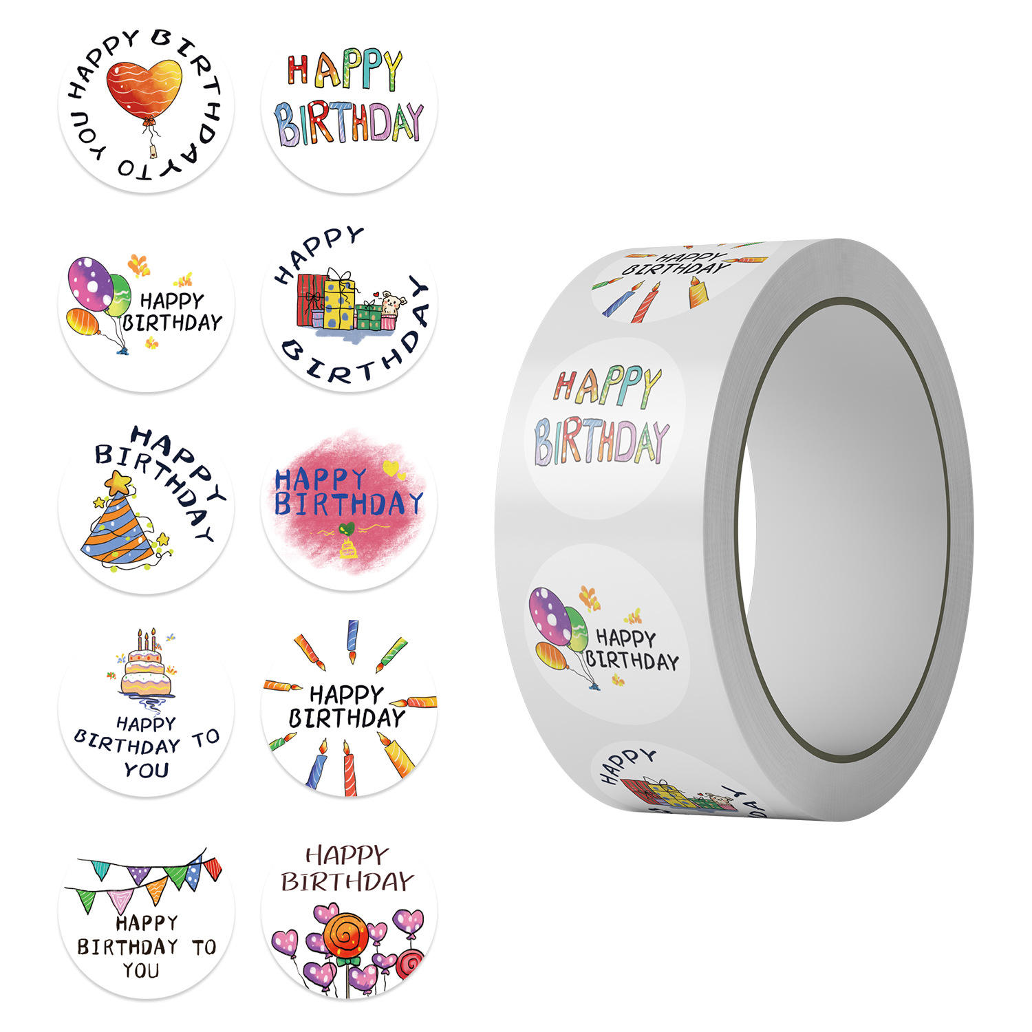 Jjt280 pegatinas de feliz cumpleaños