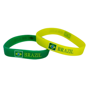 Pulsera de PVC con Bandera de Brasil Personalizada, Pulsera de Silicona Promocional con Relieve, Recuerdo de Festival, Fábrica de DongGuan, Bienvenido <span class=keywords><strong>a</strong></span> Visitar - Product Image 2