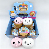 Porte-clés Peluche Squishy 10 cm, Boîte Mystère, Forme de Bao (Bun Dumpling), Jouet Anti-stress Réaliste et Mignon