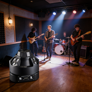 공장 직공급 200w 빔 스포트라이트 리모컨 4개의 빔 아이즈 무대 조명 LED 레이저 조명 홈파티 및 <span class=keywords><strong>DJ</strong></span>용 - Product Image 1