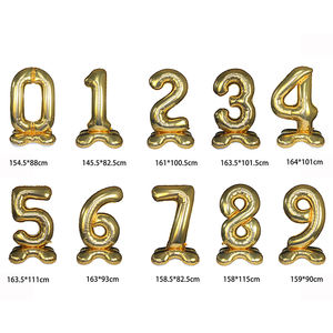 Personalizable Láser Plata/Oro Fiesta Decoración Grande Digital Niños <span class=keywords><strong>Feliz</strong></span> <span class=keywords><strong>Cumpleaños</strong></span> <span class=keywords><strong>65</strong></span> Pulgadas Número Foil Globos - Product Image 4