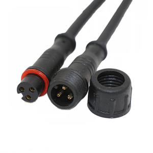 M12 статья <span class=keywords><strong>2</strong></span>-контактный сердечник Водонепроницаемый светодиодный мини-пластиковый разъем штекер для электронного кабеля - Product Image 4