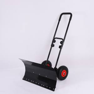 مزيل ثلج بعجلات مع زاوية قابلة للتعديل وارتفاع متين مدفع يدويًا - Product Image 1