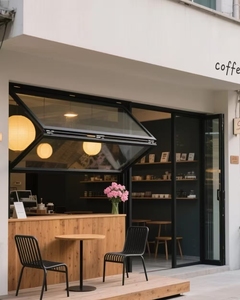 OEM thương mại nhà bếp thanh khí trụ cột đôi tráng men Bản lề cử<span class=keywords><strong>a</strong></span> sổ hợp kim nhôm khung gấp mở phong cách vượt qua cử<span class=keywords><strong>a</strong></span> sổ mái hiên - Product Image 3