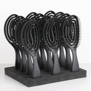 Bonbons <span class=keywords><strong>Brosse</strong></span> Professionnel Ventilateur <span class=keywords><strong>Brosse</strong></span> À Cheveux Anti Tangle Démêlant Cheveux Peigne Pour Cheveux Naturels Styling Brush Mz-004 - Product Image 4