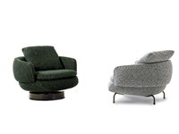 Fauteuil et fauteuil pivotant de salon et de chambre à coucher pour hôtel moderne