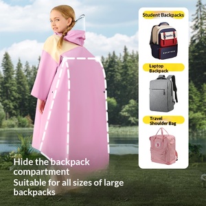 Impermeabile per Bambini, Ragazzi e Ragazze, Studenti di Scuola Primaria e Asilo, <span class=keywords><strong>Antipioggia</strong></span> alla Moda e Antivento - Product Image 3