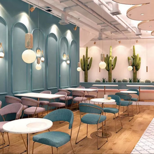 Juegos de cabina de asientos de comedor JP, muebles de restaurante, cabina de sofá, gran oferta, silla y mesa, asientos personalizados, restaurante de comida rápida - Product Image 2