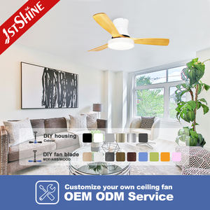 Ventilateur de plafond nordique moderne 4 en 1, guirlandes, 3 lames en bois, 48 pouces, économie d'énergie, moteur décoratif <span class=keywords><strong>dc</strong></span> - Product Image 4