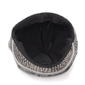 Gorra Newsboy de Mezclilla Henny para Mujer, Gorro de Ocho Paneles de Algodón Lavado, Estilo Vintage a la Moda - Product Image 4