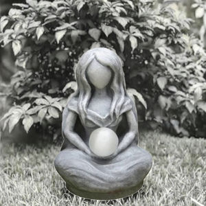 Artisanat en résine, Fête des Mères, Déesse Lune <span class=keywords><strong>Gaia</strong></span>, Thème Amour, Ornements de <span class=keywords><strong>jardin</strong></span>, Sculpture de cour, Peinte à la main, Imperméable - Product Image 3