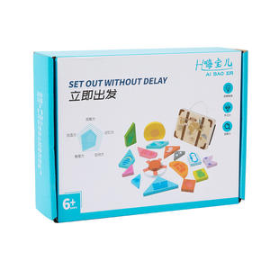 ของเล่นไม้สำหรับเด็กของเล่นจับคู่ปริศนาคัดแยกสัมภาระสำหรับเด็กการจำลองแบบเสมือนจริงทำจากไม้แบบมืออาชีพ - Product Image 6