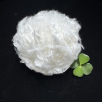 Fibre de viscose de bambou vierge 1.2D 1.4D, matière première écologique et antibactérienne pour fil à filature annulaire