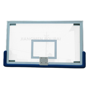 Tabellone da <span class=keywords><strong>Basket</strong></span> Professionale con Telaio in Alluminio e Vetro Temperato, Montaggio a Bulloni - Product Image 2